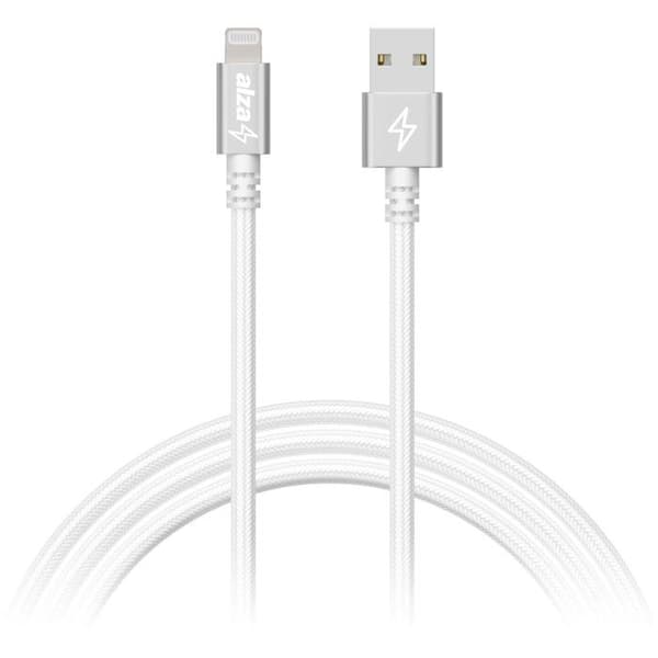 AlzaPower AluCore USB-A till Lightning MFi (C189) 3m silver