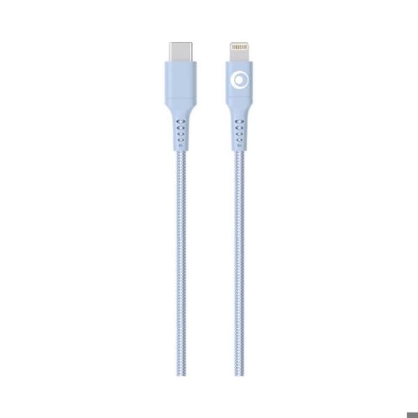 USB-C / Lightning Laddare och Överföringskabel 3A Power Delivery 60W 1.2m BigBen Connected Blå