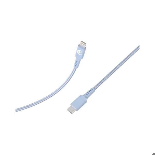 USB-C / Lightning Laddare och Överföringskabel 3A Power Delivery 60W 1.2m BigBen Connected Blå