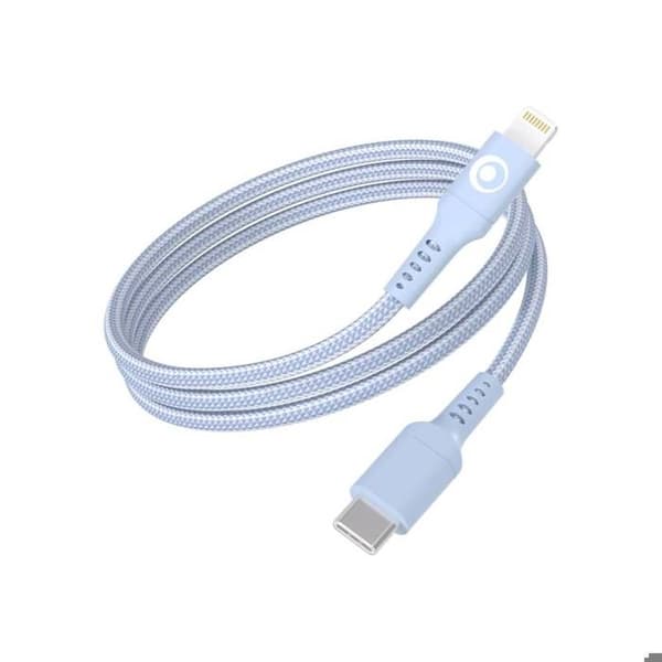 USB-C / Lightning Laddare och Överföringskabel 3A Power Delivery 60W 1.2m BigBen Connected Blå