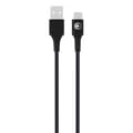 Miniatyrbild 3 av 5: USB-A till USB-C FastCharge 15W 3A i vävd nylon 1.2m BigBen Connected Svart