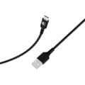 Miniatyrbild 4 av 5: USB-A till USB-C FastCharge 15W 3A i vävd nylon 1.2m BigBen Connected Svart