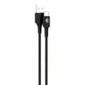 Miniatyrbild 2 av 5: USB-A till USB-C FastCharge 15W 3A i vävd nylon 1.2m BigBen Connected Svart