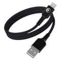Miniatyrbild 1 av 5: USB-A till USB-C FastCharge 15W 3A i vävd nylon 1.2m BigBen Connected Svart