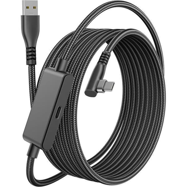 Kabel Link-USB C-5m-Kompatibel med Meta Oculus Quest 3, Steam VR, USB 3.0 Höghastighetsdatakabel