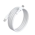 Miniatyrbild 2 av 4: Snabbladdare USB-C till USB-C Kabel - 3 METER  - 25W Ladd & Sync kabel  VIT