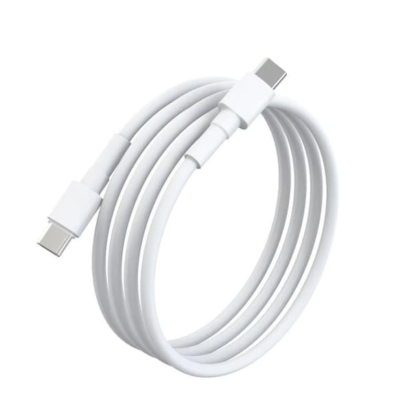 Snabbladdare USB-C till USB-C Kabel - 3 METER  - 25W Ladd & Sync kabel  VIT