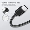 Miniatyrbillede 3 af 3: Hurtig oplader USB-C til USB-C Kabel - 2 METER - 25W Opladnings- og Synkroniseringskabel SORT