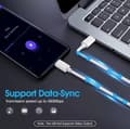 Miniatyrbillede 2 af 3: Hurtig oplader USB-C til USB-C Kabel - 2 METER - 25W Opladnings- og Synkroniseringskabel SORT