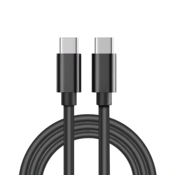 Hurtig oplader USB-C til USB-C Kabel - 2 METER - 25W Opladnings- og Synkroniseringskabel SORT