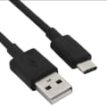 Miniatyrbild 1 av 4: USB-A till USB-C Kabel – Ladd & Sync för S10 och fler - 2 Meter Svart