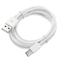 Miniatyrbild 2 av 4: USB-A till USB-C Kabel – Ladd & Sync för S10 och fler - 1 Meter Vit