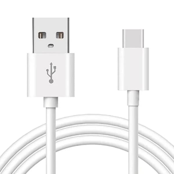 USB-A til USB-C-kabel – Opladning og synkronisering til S10 og mere -2 meter Hvid
