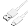 Miniatyrbillede 1 af 4: USB-A til USB-C-kabel – Opladning og synkronisering til S10 og mere -2 meter Hvid