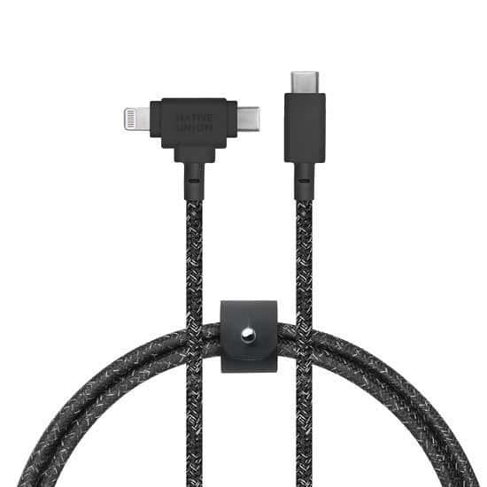 Native Union ECO Belt Universal USB-C till USB-C/Lightning-kabel 1,8 m Cosmo