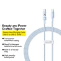 Miniatyrbild 5 av 6: USB-C till Type-C-kabel, Super Snabb Laddning 100W, 2m - Baseus Gem (P10373000311-01) - Galaxblå