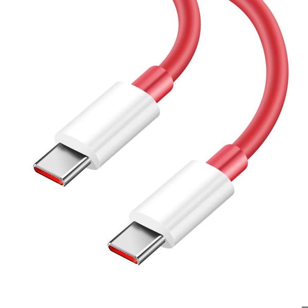USB-C till USB-C Snabbladdningskabel SuperVOOC 12A 1m Officiell Oneplus Röd