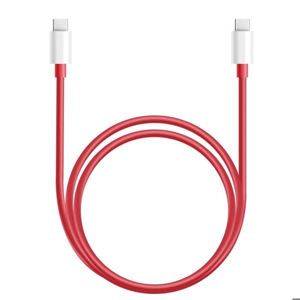 USB-C till USB-C Snabbladdningskabel SuperVOOC 12A 1m Officiell Oneplus Röd