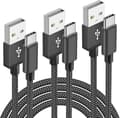 Miniatyrbild 1 av 6: USB C-kabel Snabbladdning [Pack om 3, 1M+2M+3Meter] USB Typ C-laddare för Samsung Galaxy S20 S21 S22 Plus Ultra S10 S10E S8