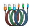 Miniatyrbild 1 av 5: Kabel iPhone Laddare iPhone [1m/3-pack] Lightning USB MFi Certifierad Nylon Flätad Sladd iPhone Snabbladdning Ultra Solid Tråd