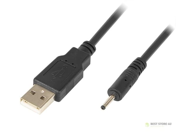 66-079# USB A -liitin - DC-pistoke 0.7/2.5 tablettiriippuvaimeen