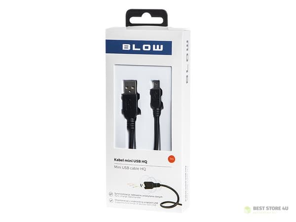 66-082# USB A - Mini B-kontakt 1m Blisterförpackning