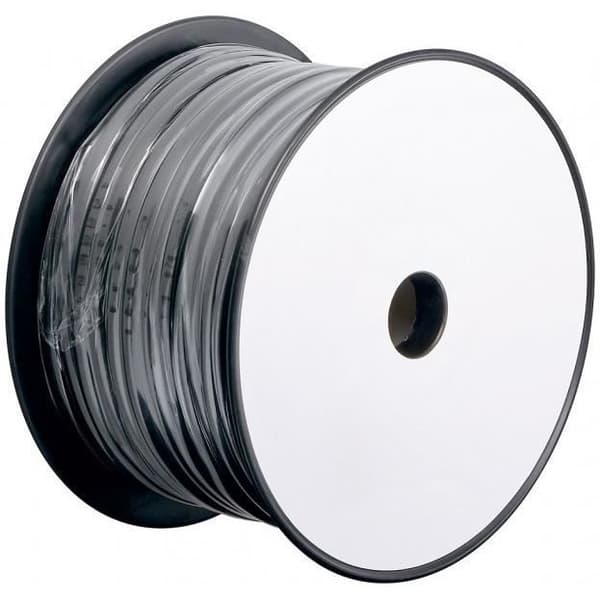 Platt telefonkabel 4 ledare svart 100 m