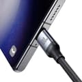 Miniatyrbild 3 av 6: Typ-C-kabel till 2x Typ-C, snabb laddning, 100 W, 1,5 m - JoyRoom Speedy Series (SA21-1T2) - Svart
