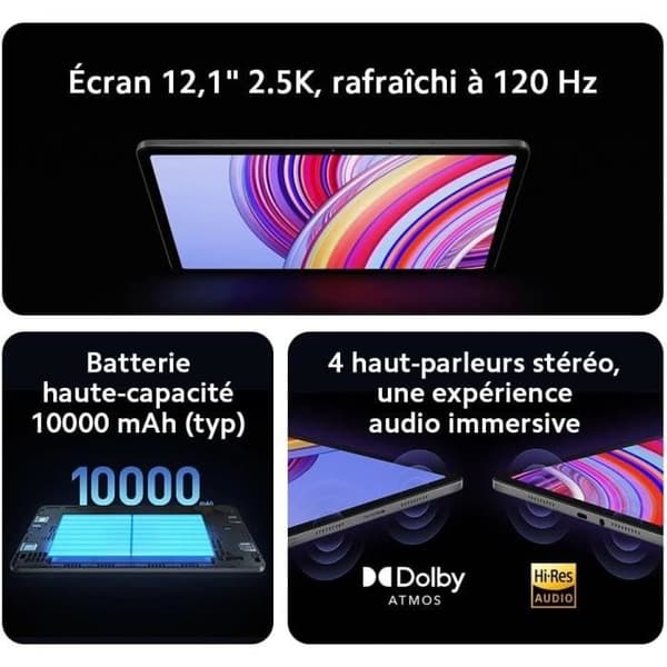 Xiaomi Redmi Pad Pro 12.1 Hyper OS, 5G med Snabbladdning, 6GB 128GB Grön Fransk Version + 2 Års Garanti