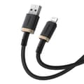 Miniatyrbild 4 av 6: USB till Lightning datakabel, 2,4 A, 1 m - Baseus Dura (P1037780101U01-00) - Guld / Svart