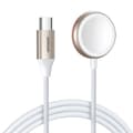 Miniatyrbild 1 av 6: Trådlös laddningskabel (S-IW011)USB-C till Apple Watch, 1A, 5V, 3,5W, 1,2m - JoyRoom - Vit