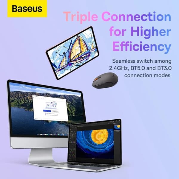 Baseus F01A 2.4G 1600DPI trådlös mus