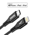 Miniatyrbild 3 av 5: USB-C till Lightning Snabbladdning 3A och Synchronisering 1m Akashi Svart