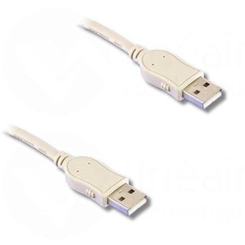 Hi-Speed USB 2.0 -kaapeli, tyyppi A uros / tyyppi A uros, 1m80