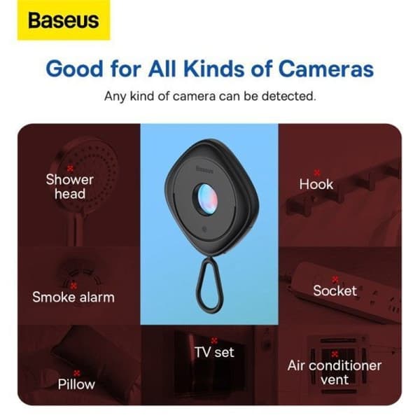 Baseus - Pro kameradetektor - Svart