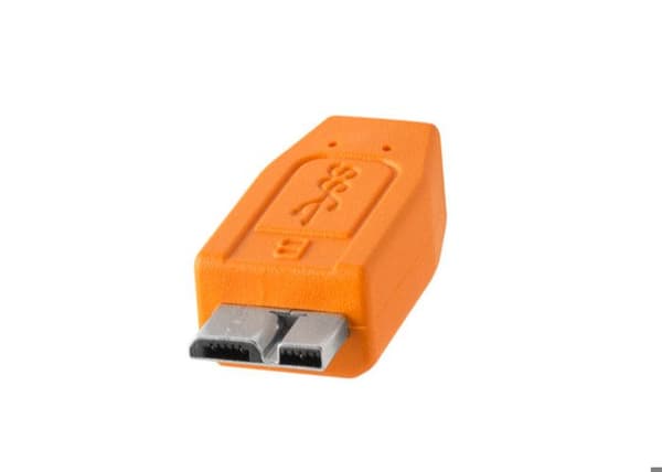 TETHER TOOLS USB-C till micro USB B 3.0 TetherPro CUC3315 - Orange 4,60m