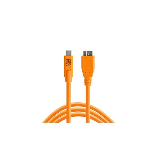 TETHER TOOLS USB-C till micro USB B 3.0 TetherPro CUC3315 - Orange 4,60m