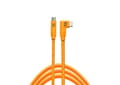 Miniatyrbild 2 av 2: TETHER TOOLS USB-C till USB-C vinklad 90° TetherPro CUC15RT - Orange 4.60m