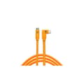Miniatyrbild 1 av 2: TETHER TOOLS USB-C till USB-C vinklad 90° TetherPro CUC15RT - Orange 4.60m