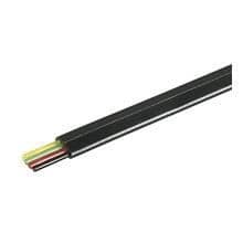 Platt telefonkabel - Wentronic - 50253 - 4 ledare - 100m - Svart
