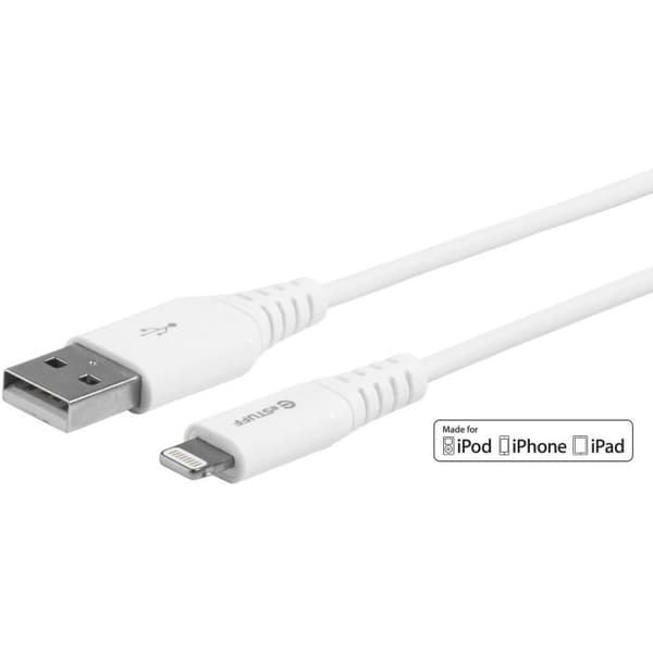 LIGHTNING CABLE MFI 3M WHIT 8PIN LIGHTNING - USB EN HAN FÖR APPLE DEVI