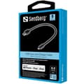 Miniatyrbild 4 av 4: SANDBERG USB&gt;LIGHTNING MFI 0,2M SVART (441-40)