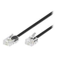 MicroConnect telefonkabel - RJ-11 (M) - RJ-45 (M) - 15 m - svart