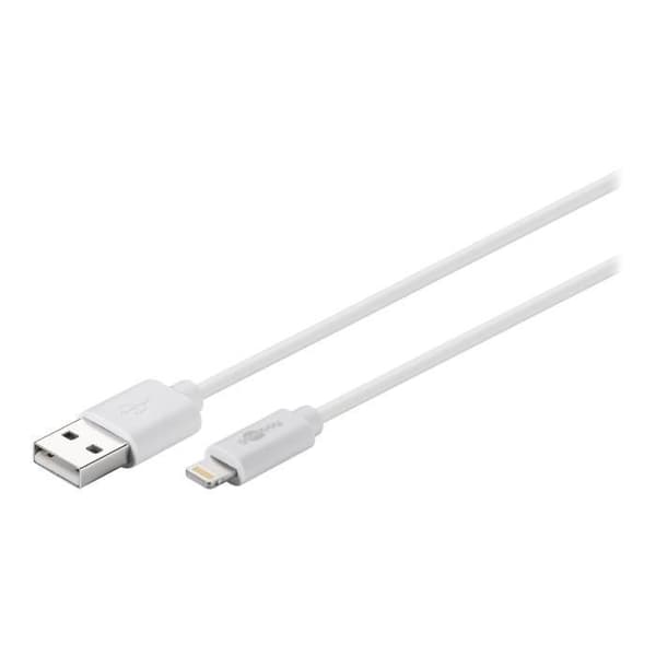 goobay Lightning-kabel till Apple iPad-iPhone-iPod - 2m vit