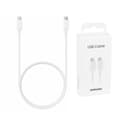 Miniatyrbillede 1 af 3: USB Type C-kabel - USB Type C - 25W hurtigopladning - SAMSUNG - 1 M - Hvid