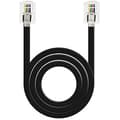 Miniatyrbild 1 av 2: Telefonkabel RJ11 - NANO KABEL - 10.32.0102-BK-OEM - 6P4C - Hane-Hane - 2 meter