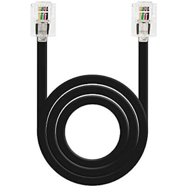 Telefonkabel RJ11 - NANO KABEL - 10.32.0102-BK-OEM - 6P4C - Hane-Hane - 2 meter