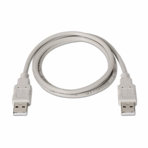 Aisens telefonkabel - A101-0022 - A101 - 0022 - 2 m USB 2.0 kabel för extern box, Beige färg