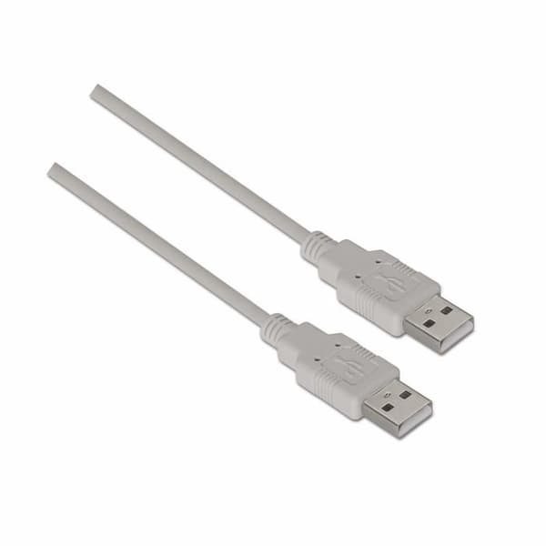 Aisens telefonkabel - A101-0022 - A101 - 0022 - 2 m USB 2.0 kabel för extern box, Beige färg