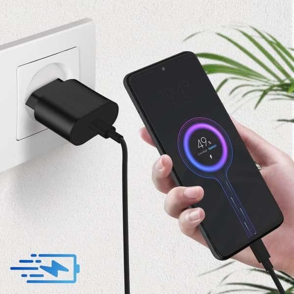 C kabel iPhone 16 / 15 USB-C till USB-C 20W 1 meter Mayaxess Svart